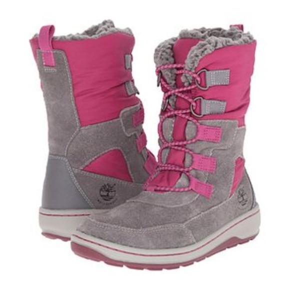 Timberland  Big Girls Waterproof Winter Boots 4.5M - Picture 1 of 8